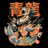 Dragon Sushi - 3/4 Sleeve Raglan T-Shirt
