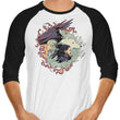 Dragons and Wolves - 3/4 Sleeve Raglan T-Shirt