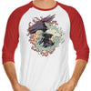 Dragons and Wolves - 3/4 Sleeve Raglan T-Shirt