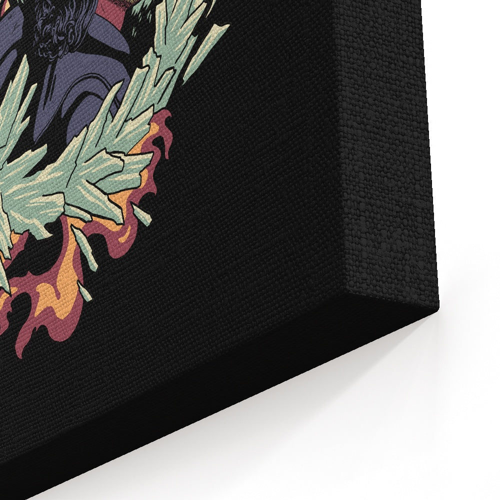 Dragons and Wolves - Canvas Print