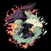 Dragons and Wolves - 3/4 Sleeve Raglan T-Shirt