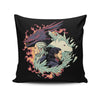 Dragons and Wolves - Throw Pillow
