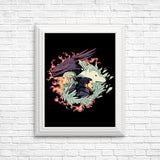 Dragons and Wolves - Posters & Prints