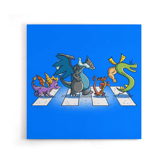Dragons on Abbey Road - Canvas Print