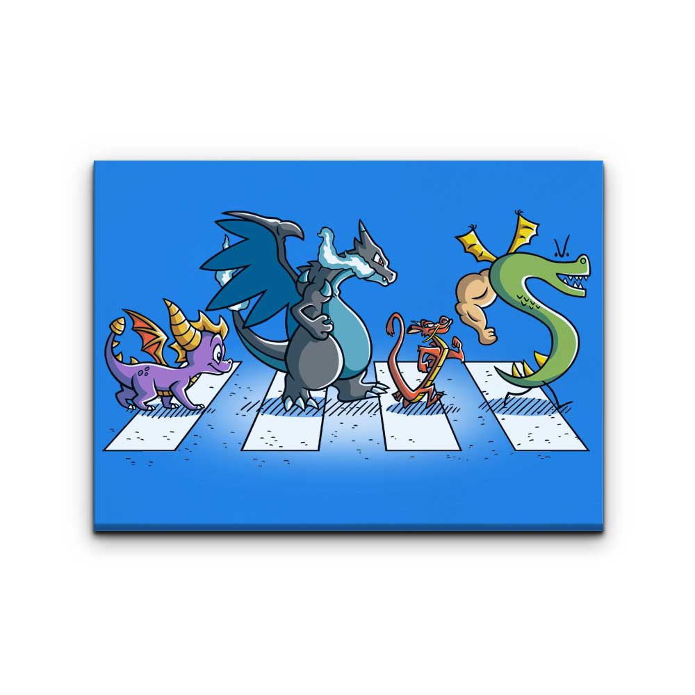 Dragons on Abbey Road - Canvas Print