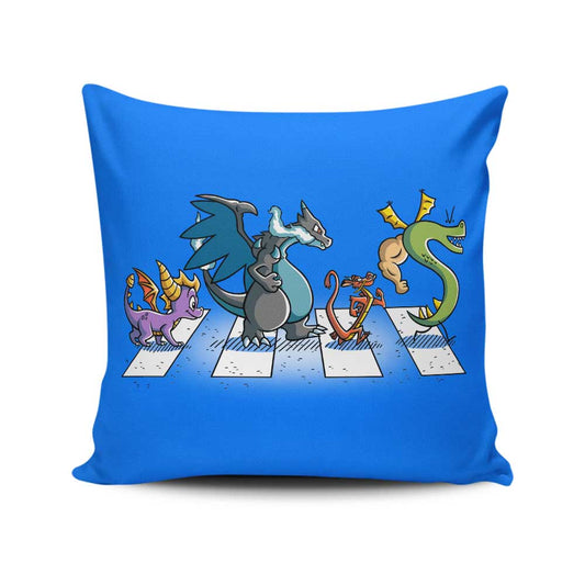 Dragons on Abbey Road - Throw Pillow