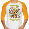 Druid at Your Service - 3/4 Sleeve Raglan T-Shirt