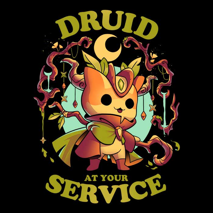 Druid at Your Service - Throw Pillow