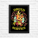 Druid at Your Service - Posters & Prints