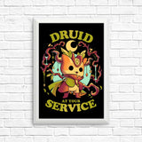 Druid at Your Service - Posters & Prints