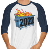 Dumpster Fire '22 - 3/4 Sleeve Raglan T-Shirt