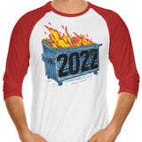 Dumpster Fire '22 - 3/4 Sleeve Raglan T-Shirt