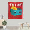 Dumpster is Fine - Wall Tapestry