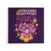 Dungeons and Adventures - Canvas Print