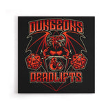 Dungeons and Deadlifts - Canvas Print