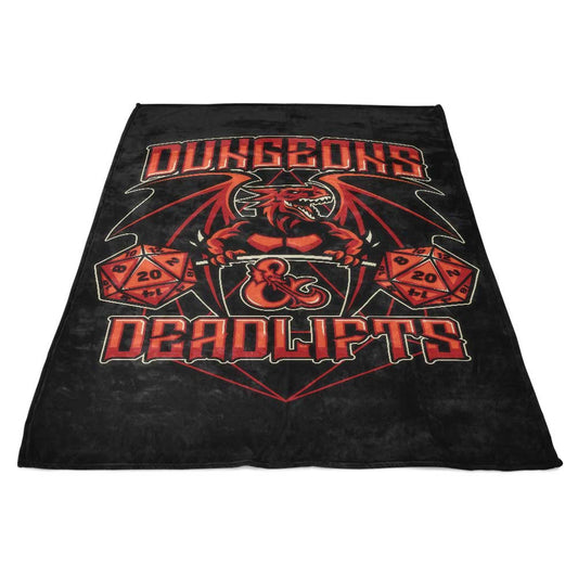 Dungeons and Deadlifts - Fleece Blanket