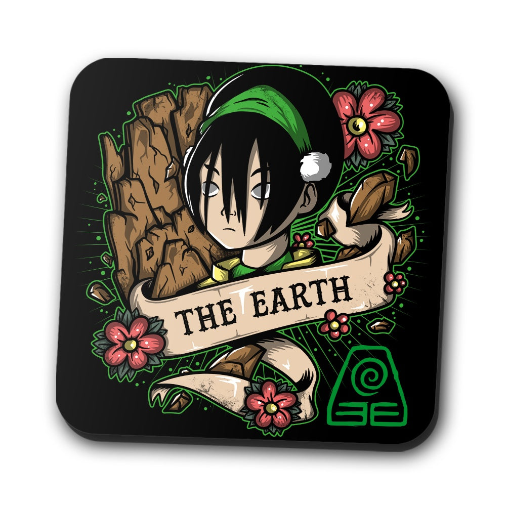 Earth Tattoo - Coasters
