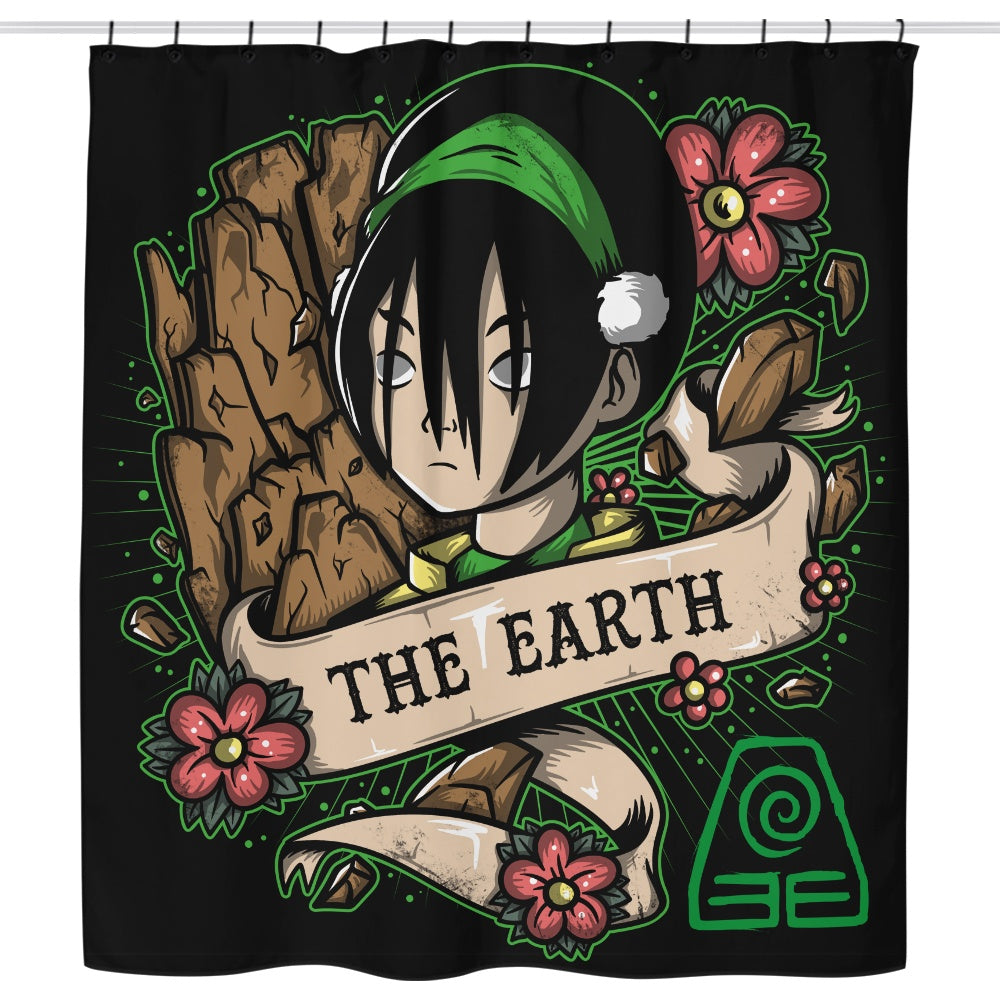 Earth Tattoo - Shower Curtain