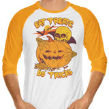 Eat Tricks, Do Treats - 3/4 Sleeve Raglan T-Shirt