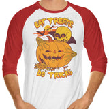 Eat Tricks, Do Treats - 3/4 Sleeve Raglan T-Shirt