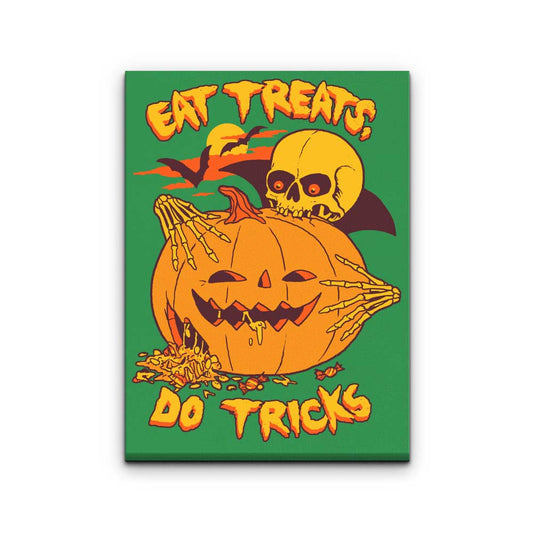 Eat Tricks, Do Treats - Canvas Print