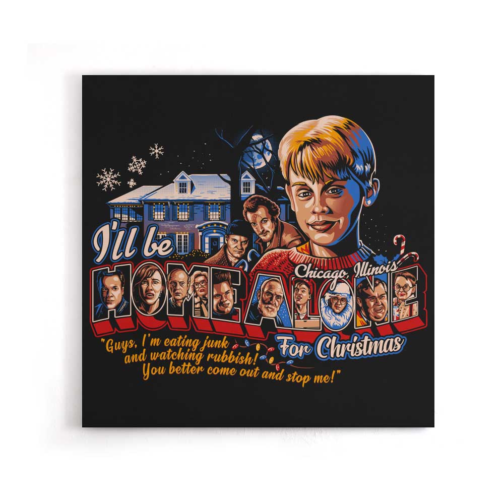 Eating Junk and Watching Rubbish - Canvas Print