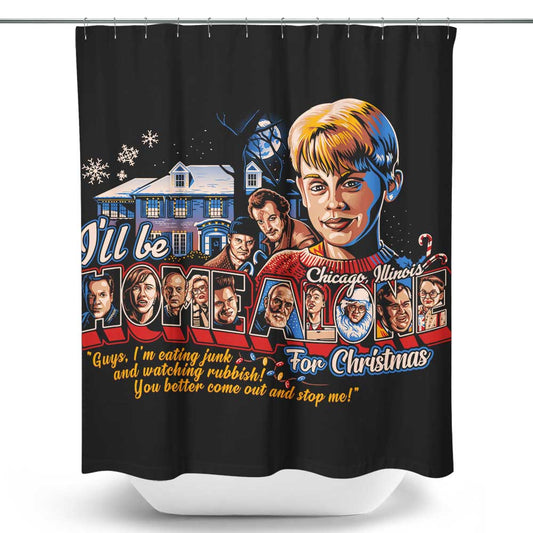 Eating Junk and Watching Rubbish - Shower Curtain