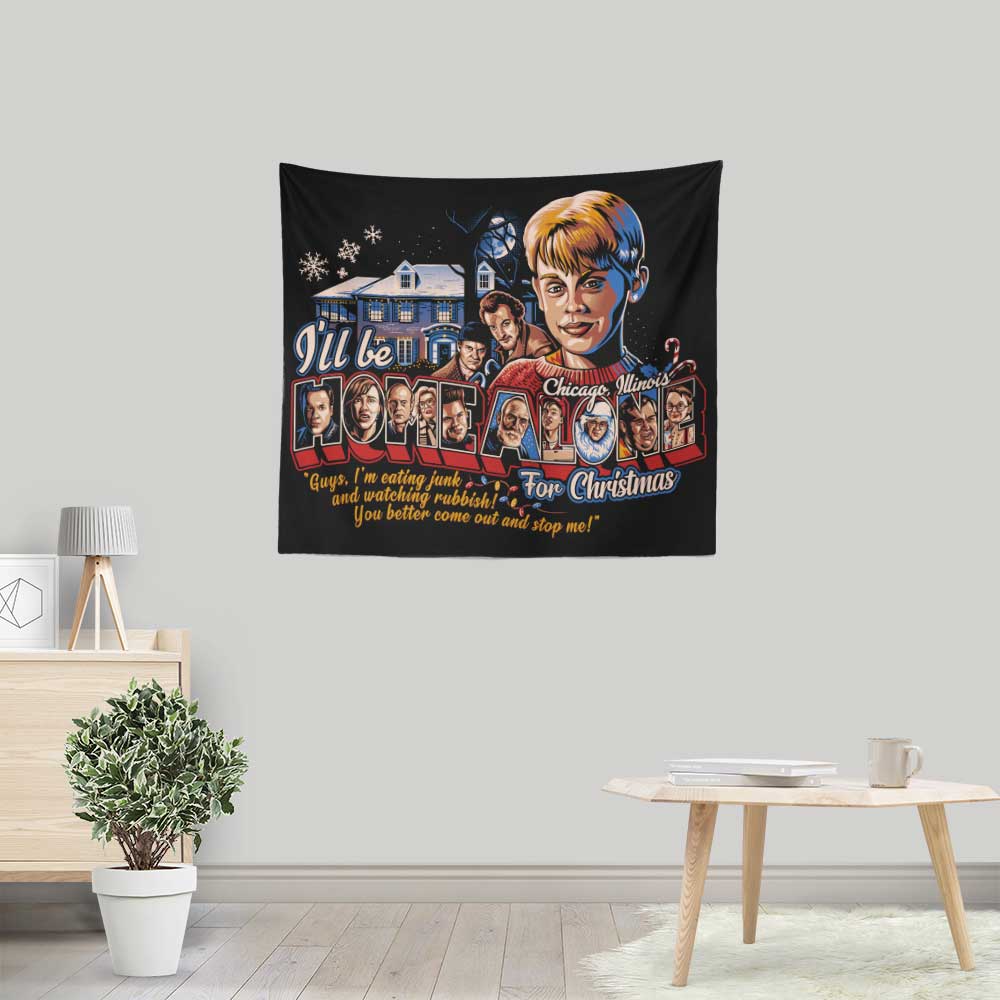 Eating Junk and Watching Rubbish - Wall Tapestry