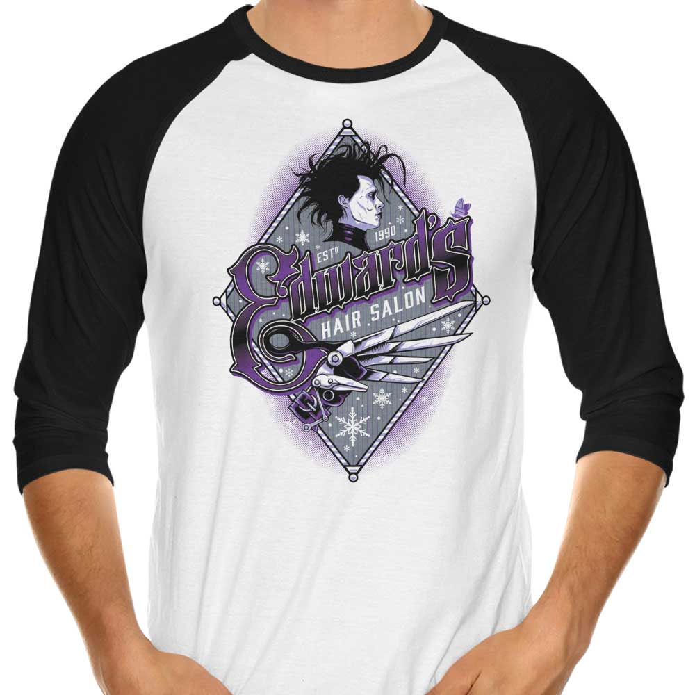 Edwards Hair Salon - 3/4 Sleeve Raglan T-Shirt