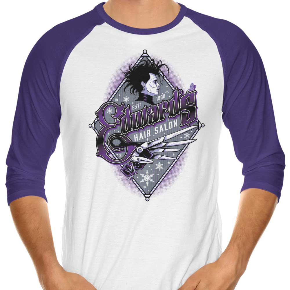 Edwards Hair Salon - 3/4 Sleeve Raglan T-Shirt