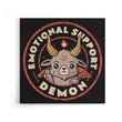 Emotional Support Demon - Canvas Print