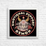 Emotional Support Demon - Posters & Prints