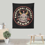 Emotional Support Demon - Wall Tapestry