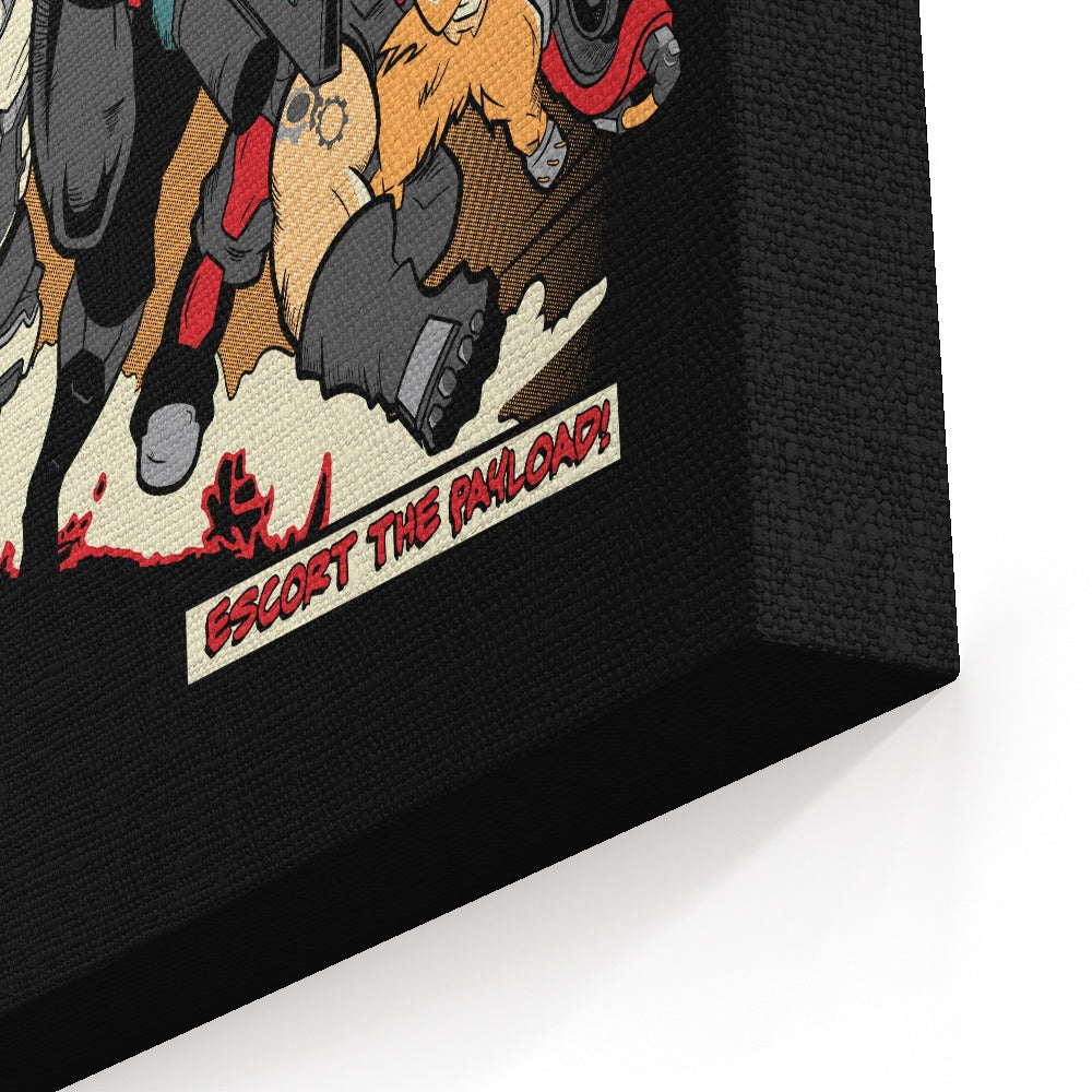 Escort the Payload - Canvas Print