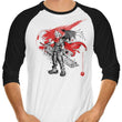 Ex-Soldier Kingdom Sumi-e - 3/4 Sleeve Raglan T-Shirt