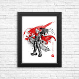 Ex-Soldier Kingdom Sumi-e - Posters & Prints