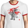Ex-Soldier Kingdom Sumi-e - Ringer T-Shirt