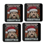 Exotic Christmas Sweater - Coasters
