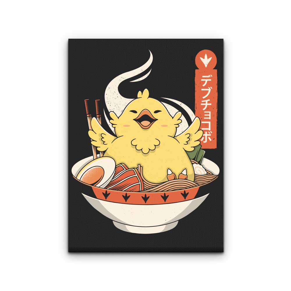 Fat Chocobo Ramen - Canvas Print