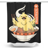 Fat Chocobo Ramen - Shower Curtain