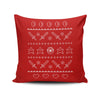 Festive Gaming Sweater - Throw Pillow