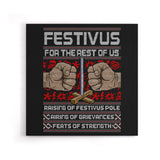 Festivus Sweater - Canvas Print