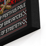 Festivus Sweater - Canvas Print