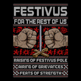 Festivus Sweater - Throw Pillow