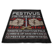 Festivus Sweater - Fleece Blanket