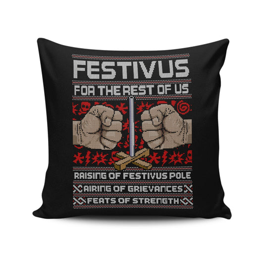 Festivus Sweater - Throw Pillow