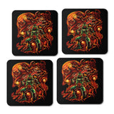 Fiery Night - Coasters