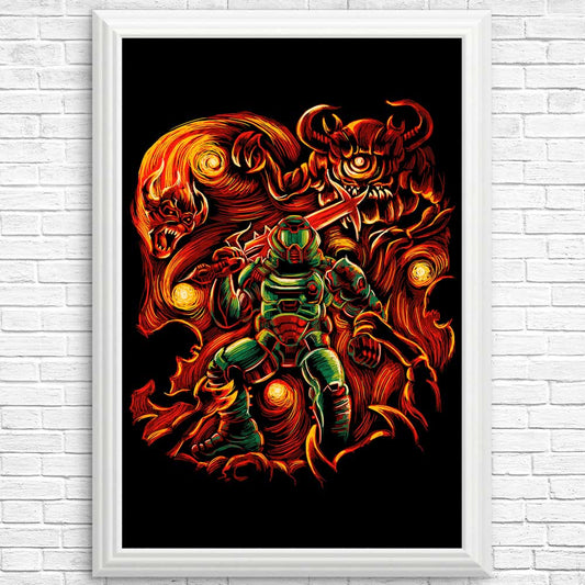 Fiery Night - Posters & Prints