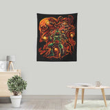 Fiery Night - Wall Tapestry