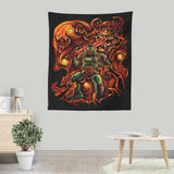 Fiery Night - Wall Tapestry